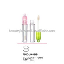 2015 New Young Girl Cosmetic vide Clear 1.5ML Mini Lip Gloss Container